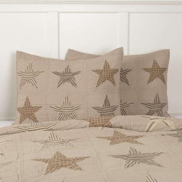 Sawyer Mill Star Charcoal Standard Sham 21x27 VHC Brands - The Fox Decor